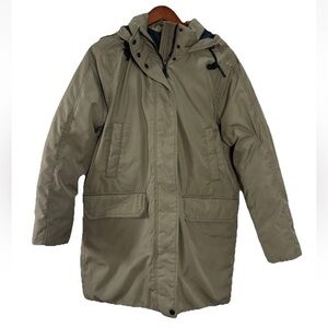 Everlane Renew Women's Mid Length Puffer Coat Size Large Green